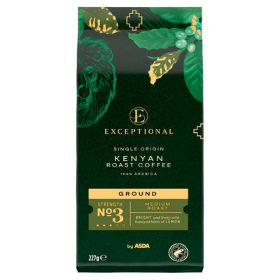 Asda ground coffee Kenyan roast 227g - British product