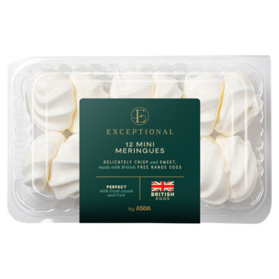 Exceptional by ASDA mini meringues 12 pack - British product