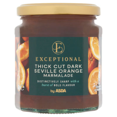 ASDA thick cut dark Seville orange marmalade 340g - British product