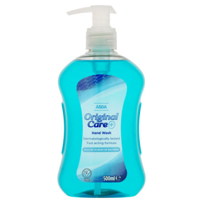 ASDA Original Care+ hand wash 500ml, UK version