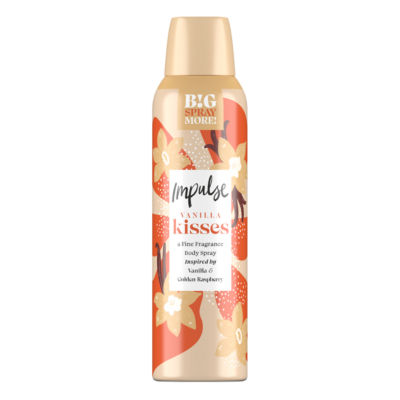 Impulse Vanilla Kisses body spray 150ml, UK version