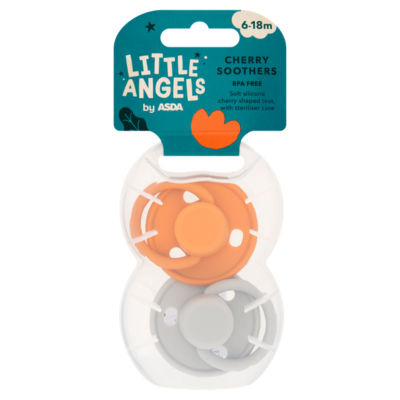 ASDA Little Angels cherry soothers 6-18m, UK version