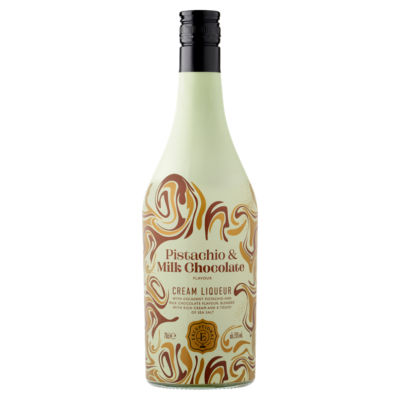 ASDA Exceptional pistachio milk chocolate cream liqueur 70cl, imported from the UK