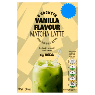 ASDA vanilla matcha latte 112g - British product