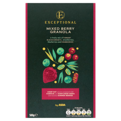 ASDA mixed berry granola 500g - British product