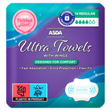 ASDA ultra towels regular 14 pack - British product