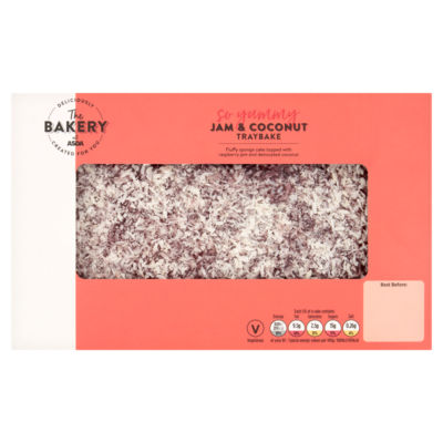ASDA jam and coconut traybake 300g - British product