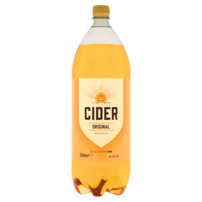 ASDA Cider Original dry cider 2 litres, imported from the UK