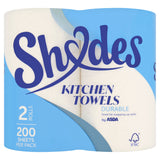 ASDA Shades Durable Kitchen Towel Rolls 2 rolls - British product