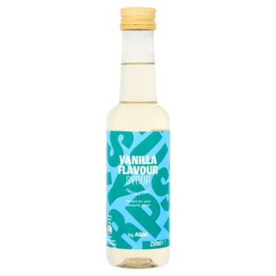 ASDA Vanilla Flavour Syrup 250ml, imported from the UK