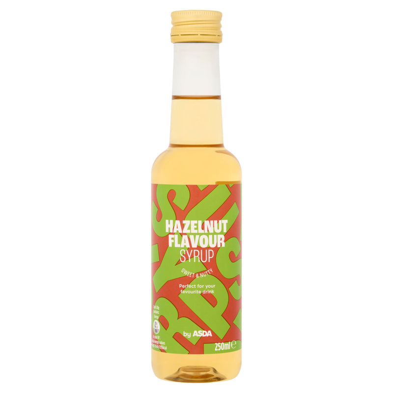 ASDA hazelnut flavour syrup 250ml - British product
