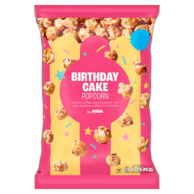 ASDA birthday cake popcorn 170g (British brand)