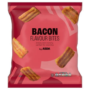 ASDA bacon flavour bites 150g, imported from the UK