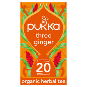 Pukka Organic Three Ginger 20 Herbal Tea Sachet