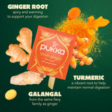 Pukka Three Ginger herbal tea bags 20 bags, imported from the UK