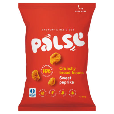 Pulse crunchy broad beans sweet paprika 50g, UK version