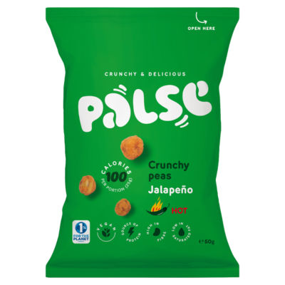 Palse Crunchy Peas Jalapeño 50g, UK version