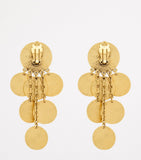 Saint Laurent medallion chandelier clip-on earrings, UK version