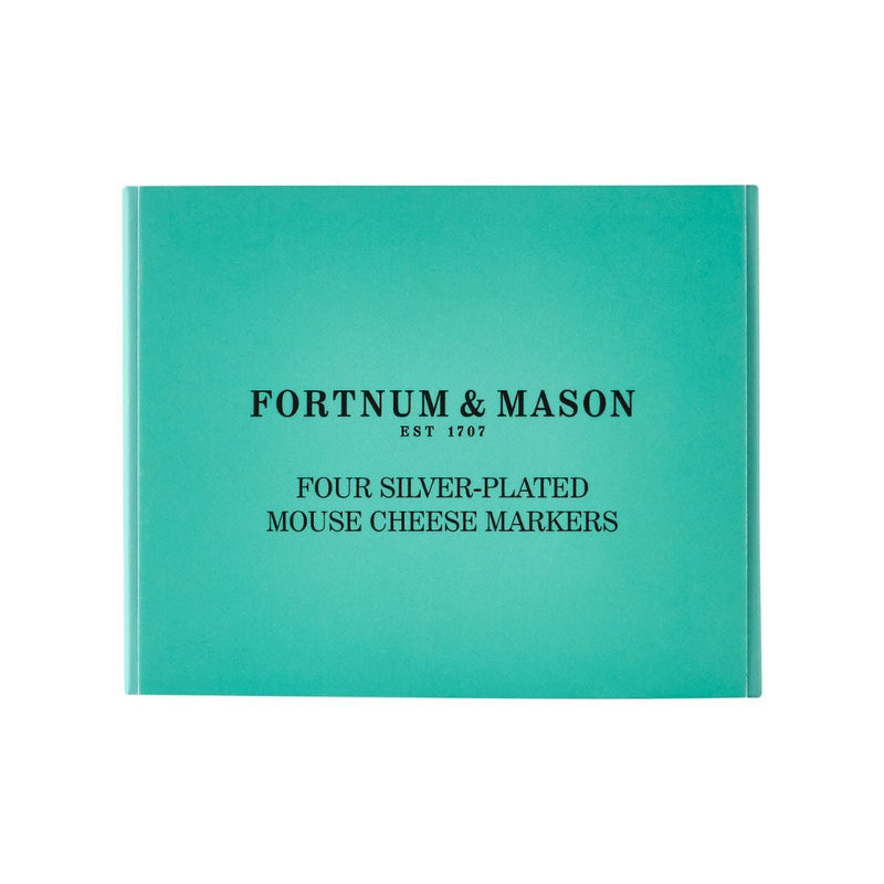 Fortnum's silver-plated cheese markers set of 4, UK version