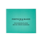 Fortnum's silver-plated cheese markers set of 4, UK version