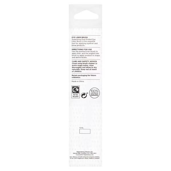Superdrug Dual Ended Eye Liner Brush (British brand)