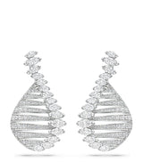 Harrods Boodles Platinum and Diamond Play of Light Drop Earrings- Buy online at McGrocer