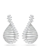 Boodles platinum and diamond drop earrings, imported from the UK