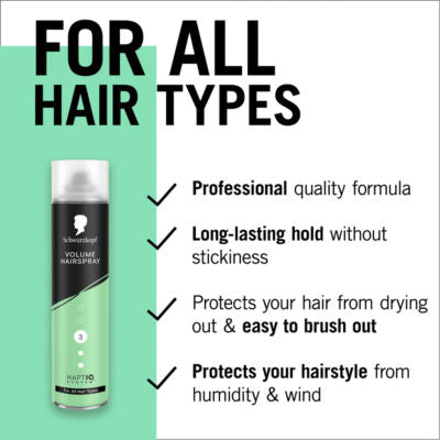 Schwarzkopf Volume hairspray 400ml, UK version