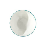 Feldspar teal cereal bowl in fine bone china 16cm (British brand)