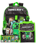 Vanilla Underground Minecraft backpack set in black (British brand)
