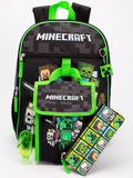 Vanilla Underground Minecraft backpack set in black (British brand)