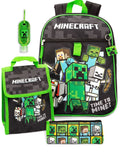 Vanilla Underground Minecraft backpack set in black (British brand)