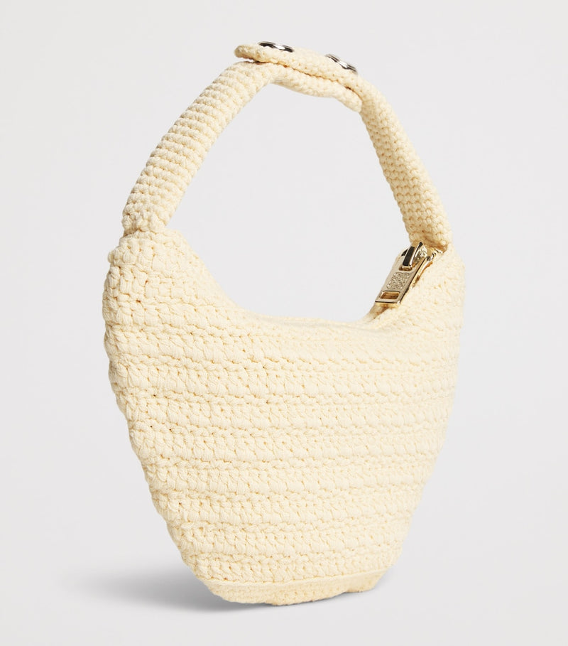 Sandro Paris mini crochet top-handle bag in viscose blend - British product
