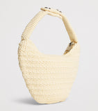 Sandro Paris mini crochet top-handle bag in viscose blend - British product