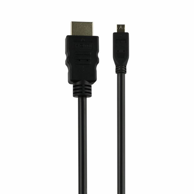 Micro HDMI cable black 3m, UK version