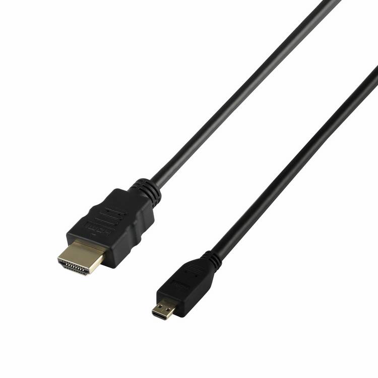 Micro HDMI cable black 3m, UK version