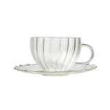 Fortnum's elegant glass teacup and saucer 200ml (British brand)