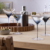 Habitat martini glasses set of 4 dark blue gradient - British product