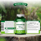 Nature's Truth Vitamin B6 100mg 60 tablets, imported from the UK