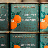 Green tea with mandarin loose leaf caddy 125g (British brand)