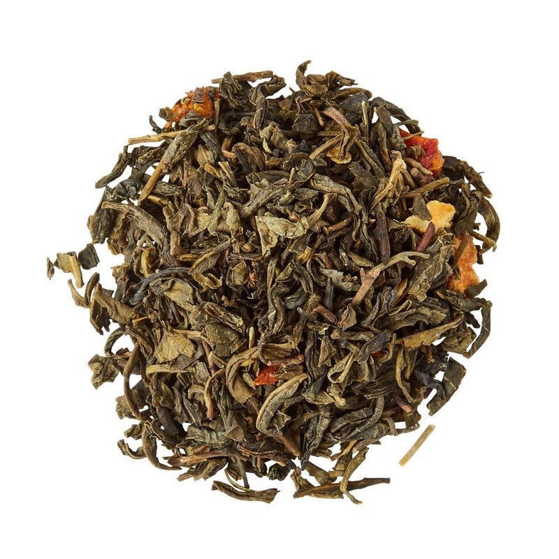 Green tea with mandarin loose leaf caddy 125g (British brand)