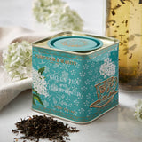 Green tea with elderflower loose leaf caddy 125g, imported from the UK