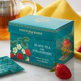 fortnum Black Tea with Strawberry, 15 Silky Tea Bags, 30g- Buy online at McGrocer