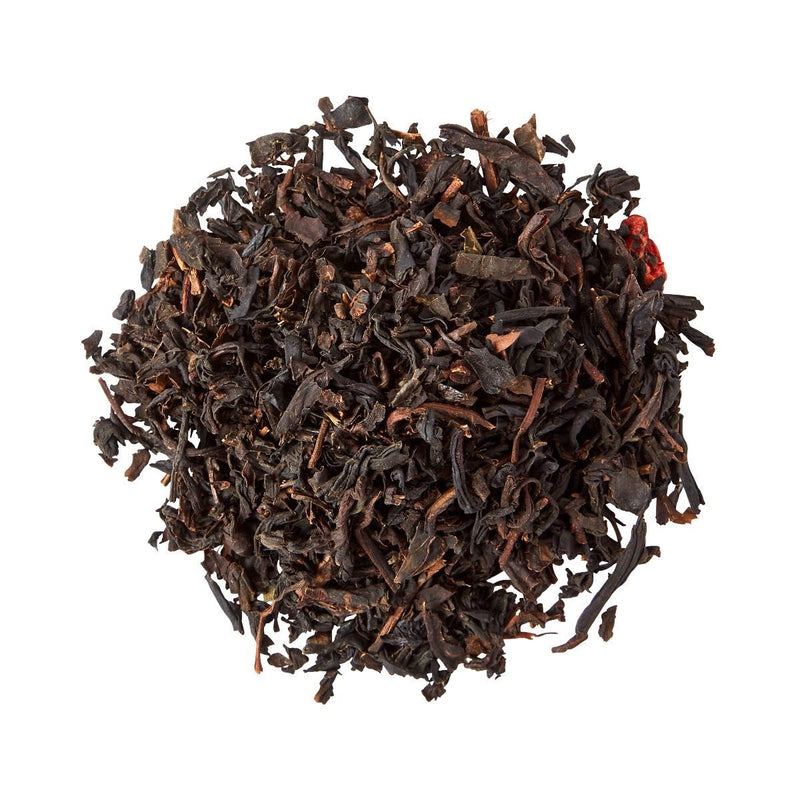 Black tea with strawberry loose leaf caddy 125g, UK version