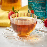 Black tea with strawberry loose leaf caddy 125g, UK version