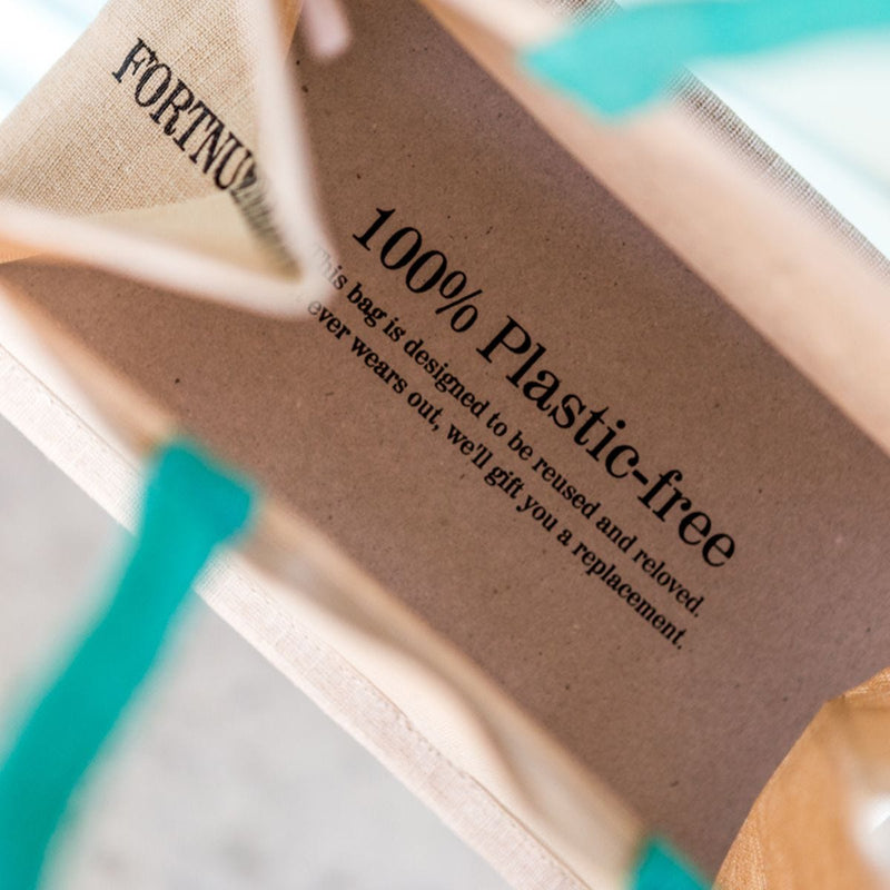 Fortnum's plastic-free juco shopping bag - British product