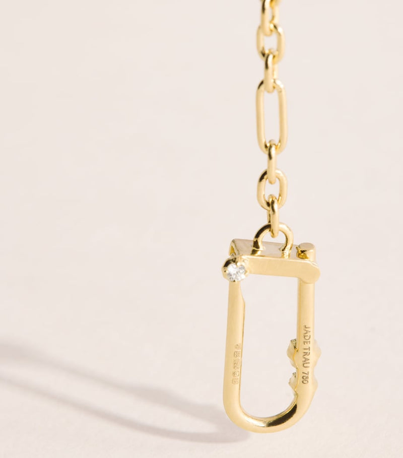 Jade Trau Georgie Lock necklace, imported from the UK