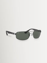 Next Ray-Ban RB3445 Grey Lens Rectangular Sunglasses- Buy online at McGrocer