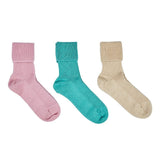 Fortnum's cashmere bed socks gift box in pastels, one size, UK version