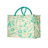 Fortnum's cotton cool bag with vintage print, imported from the UK